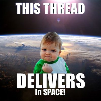 Thread delivers in space