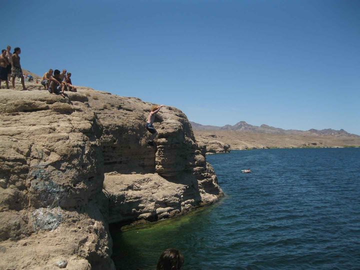 Cliff Jumping in Nevada
