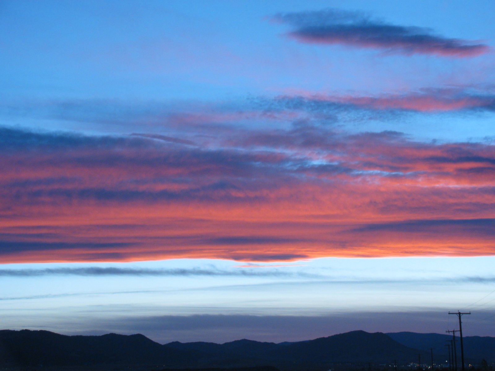 Sunset over helena