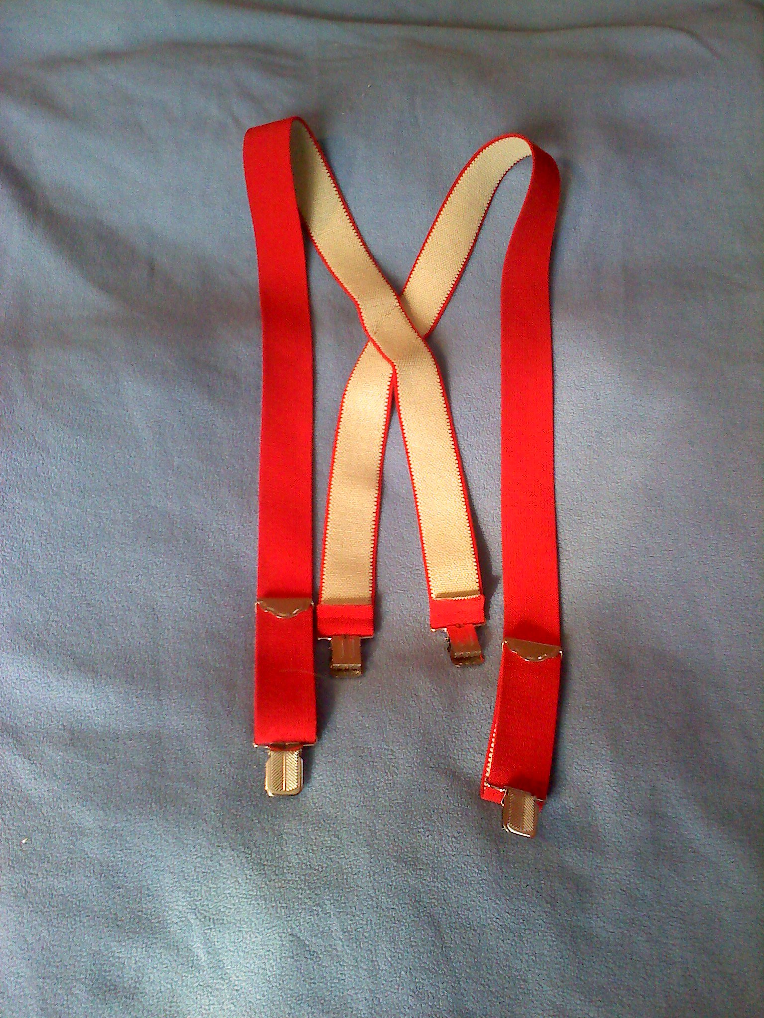 Suspenders.