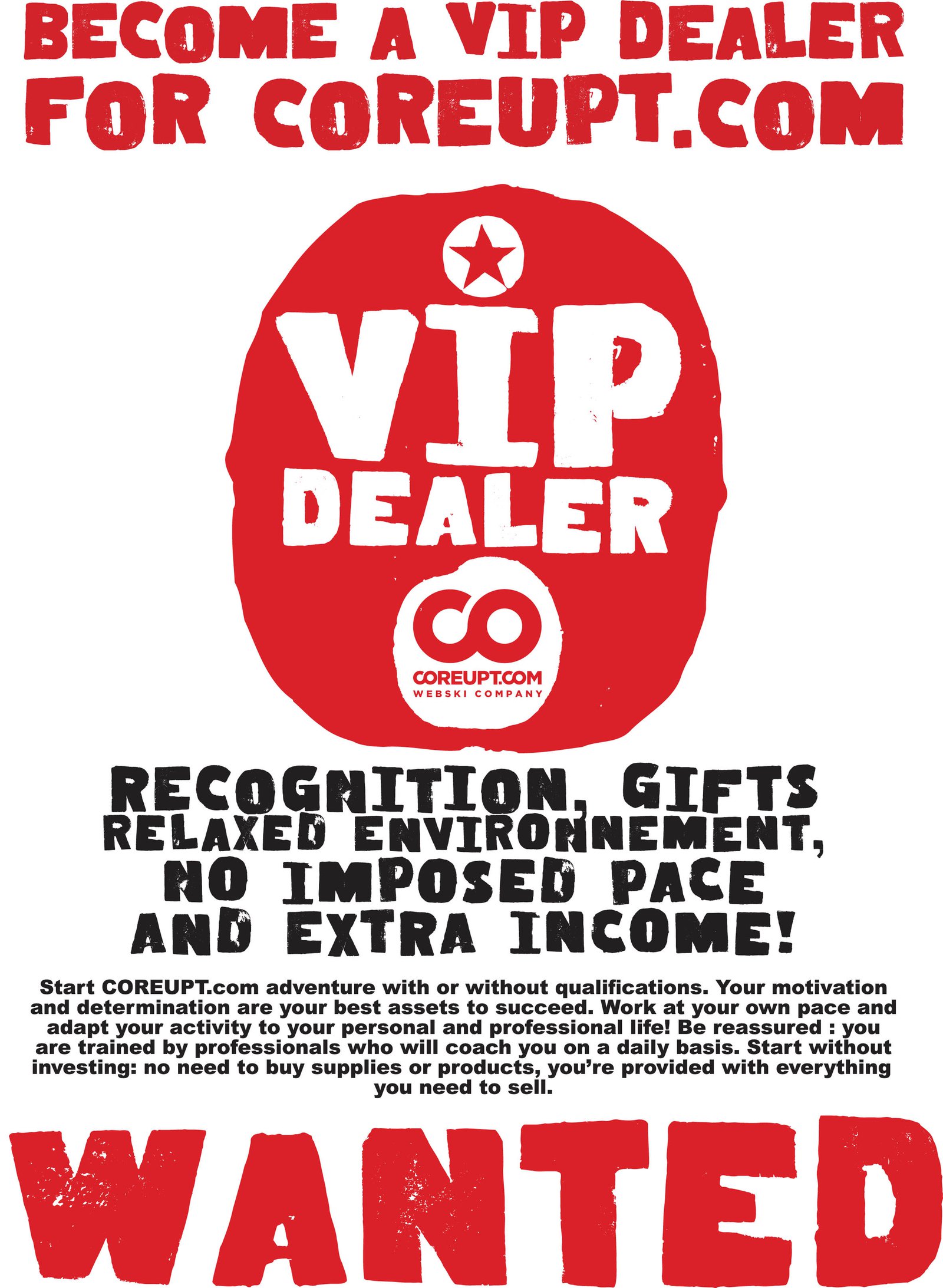 Become a VIP dealer COREUPT.com