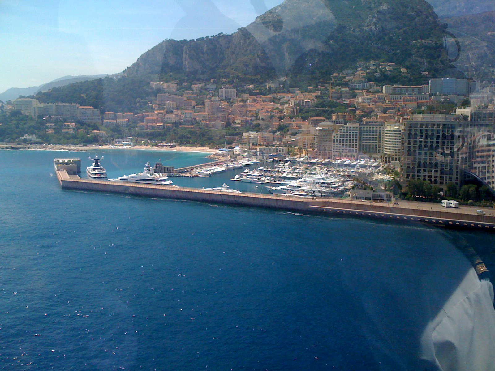 Flying into Monaco by helicopter!