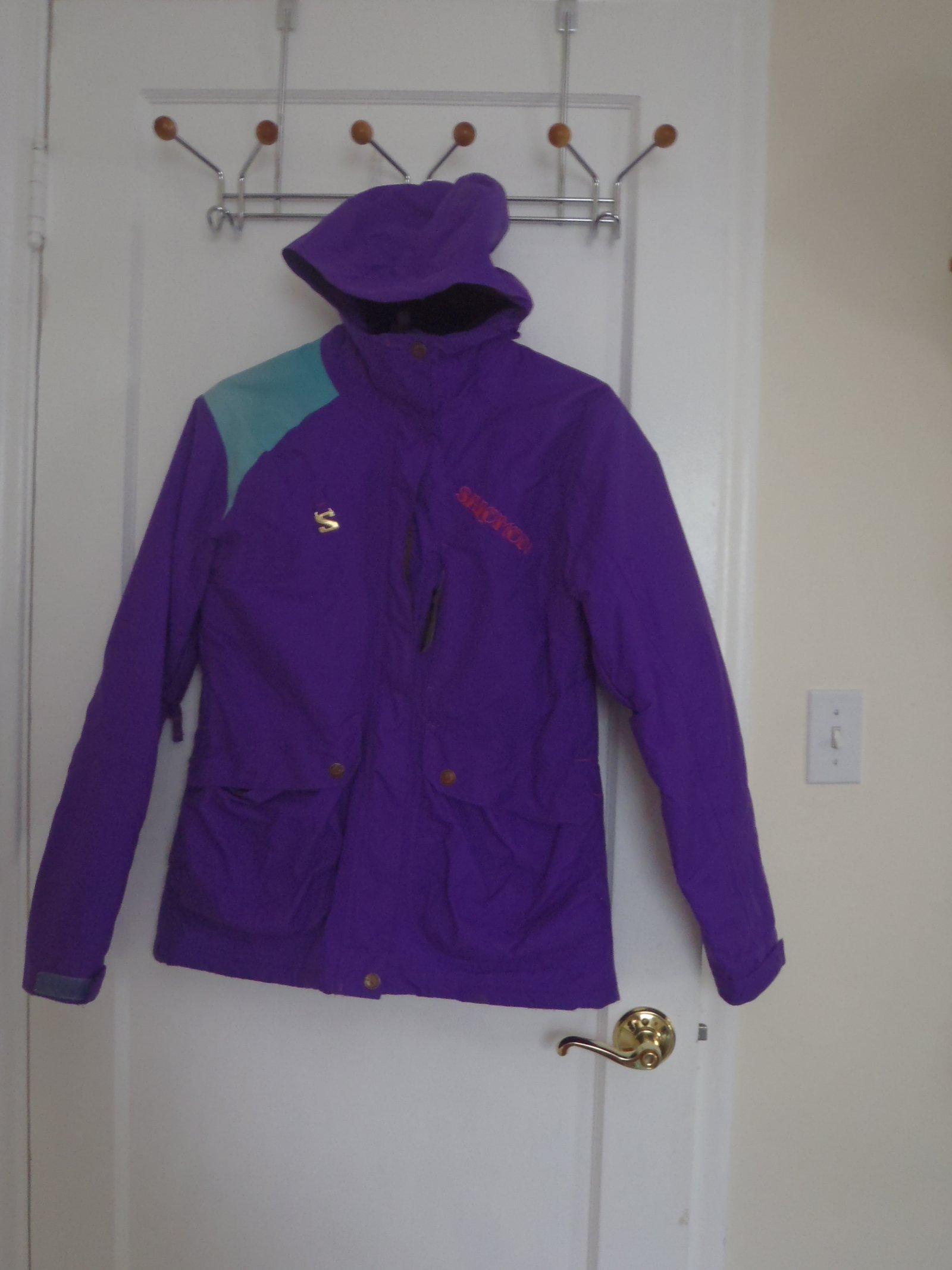 Purple and Turquoise Salomon Jacket