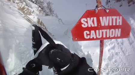 Ski with caution