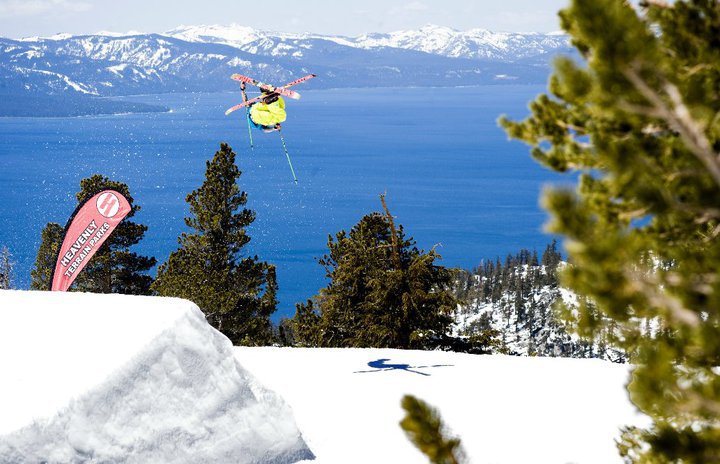 Rodeo 7 tail over Lake Tahoe...