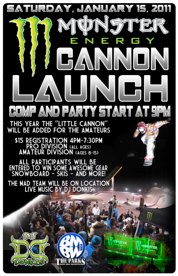 Monster Cannon Launch BMBW Poster