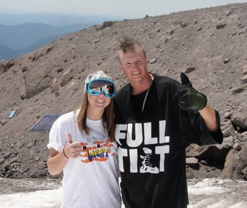 Andy Perry and me at Mt Hood