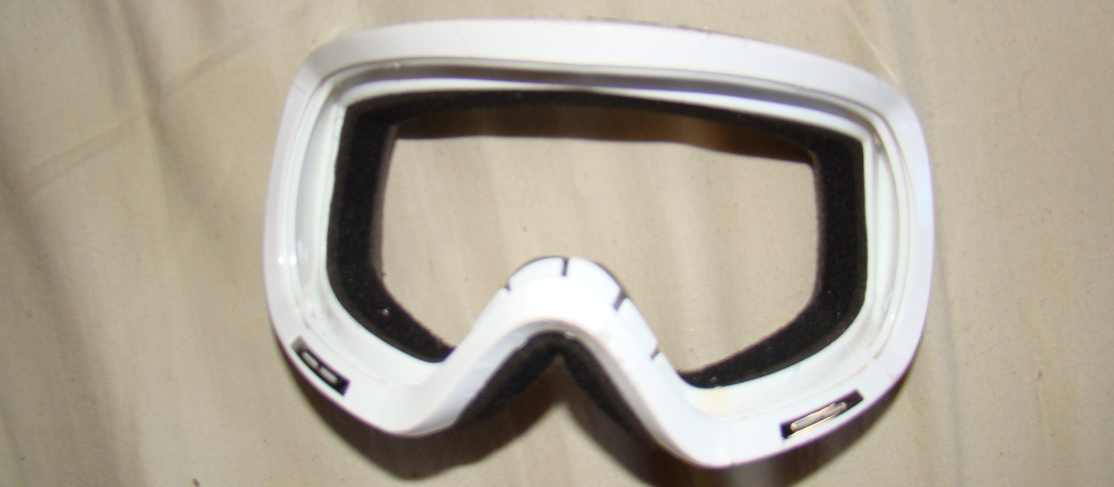 Goggles before dye