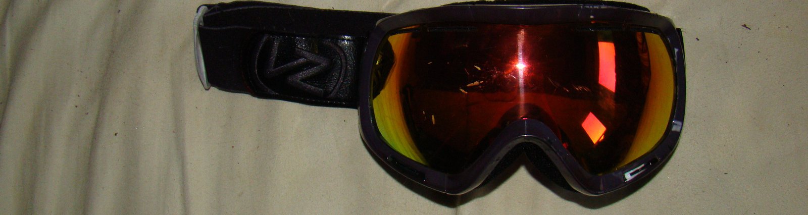 Goggles after dye