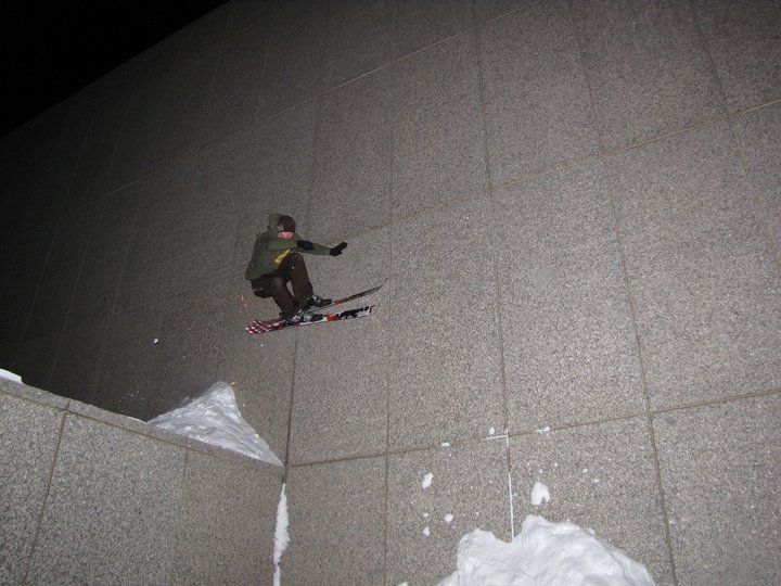 Step down wallride