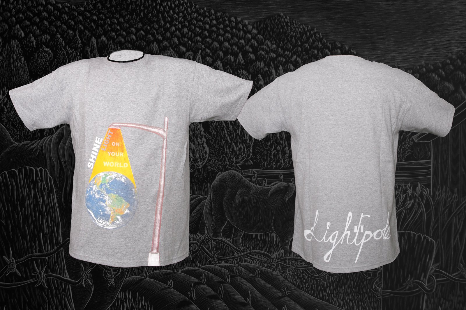 Shine Light Tshirt Grey