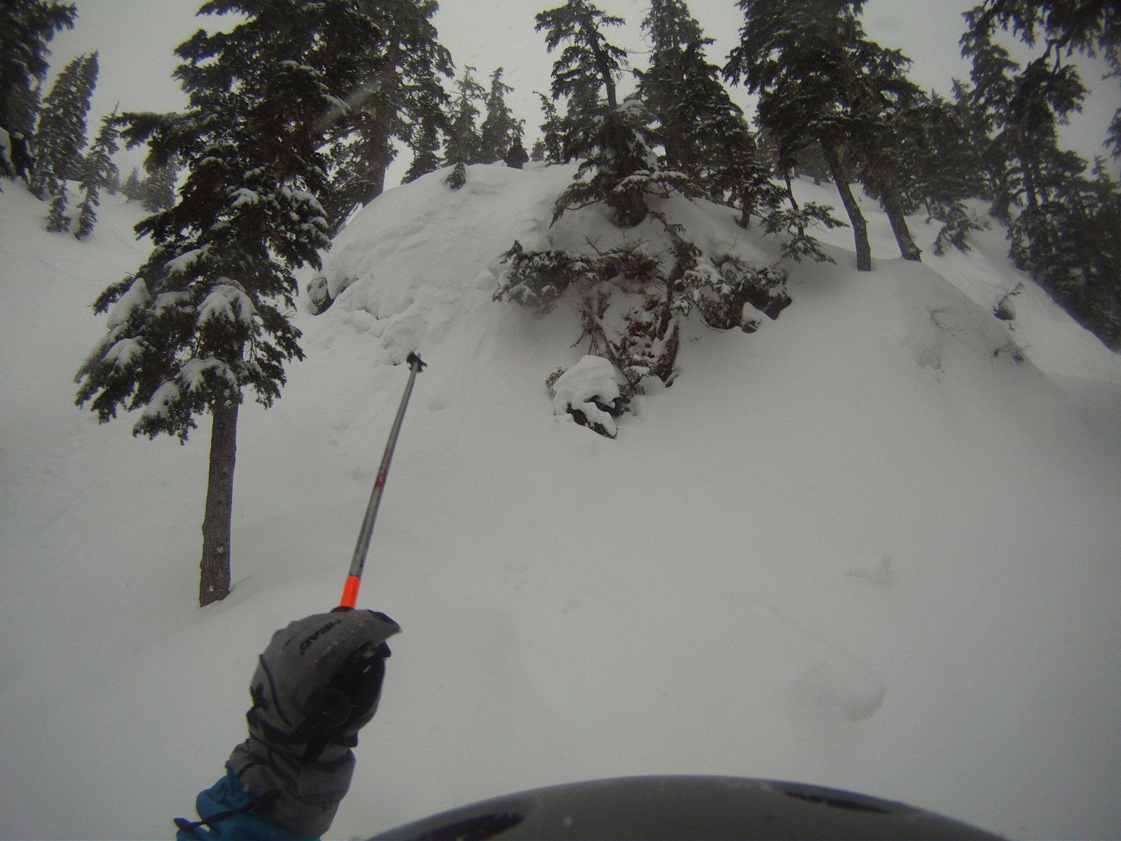 Checking out a cliff