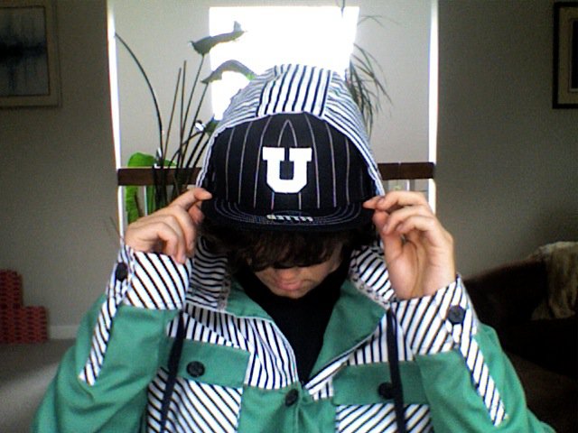 Jiberish hoodie and U of U hat