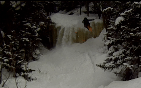 Nick on the waterfall