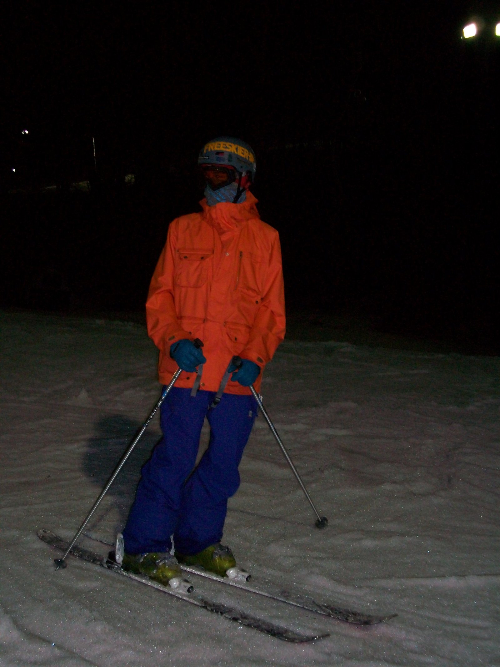 Last night of skiing