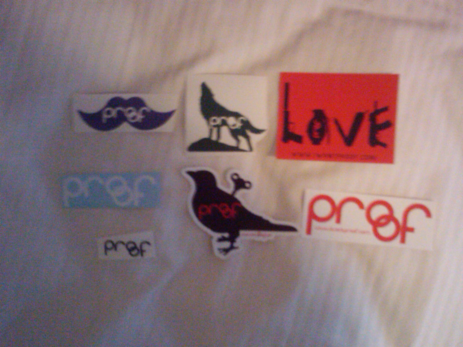 Proof stickers