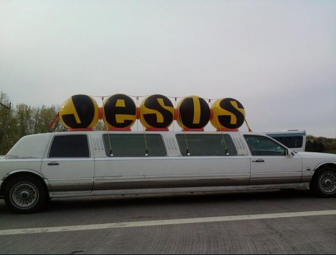 Honk if you love jesus