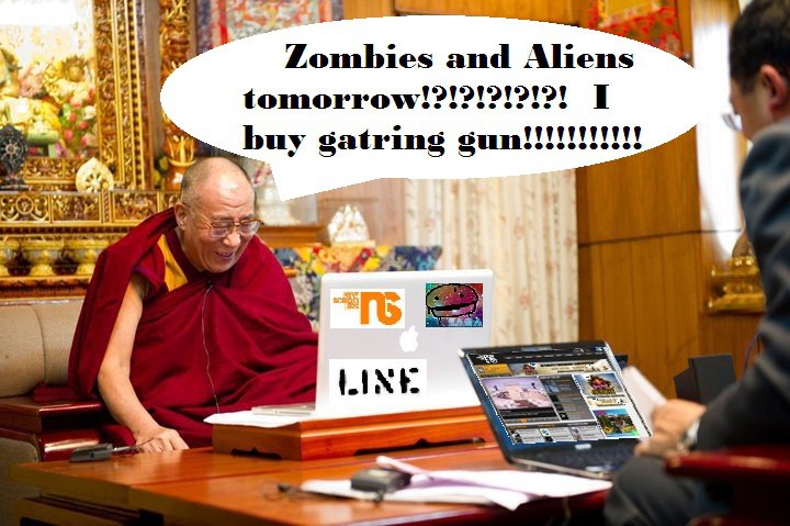 Dank Monk on impending Zombies and Aliens