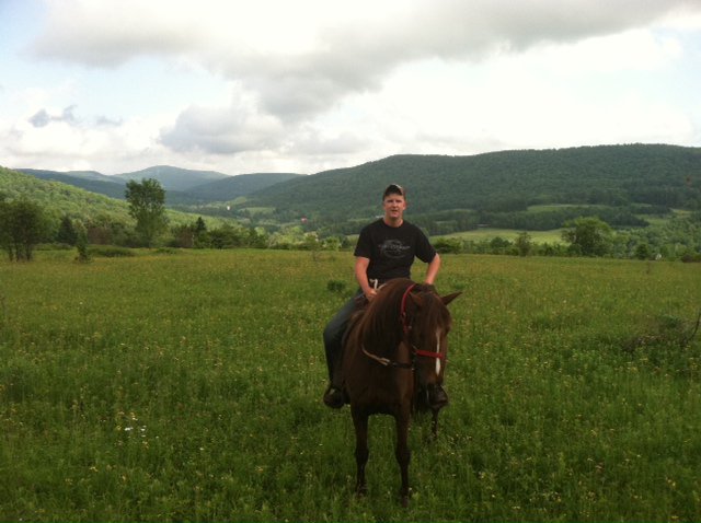 Riding horses in the catskills!!