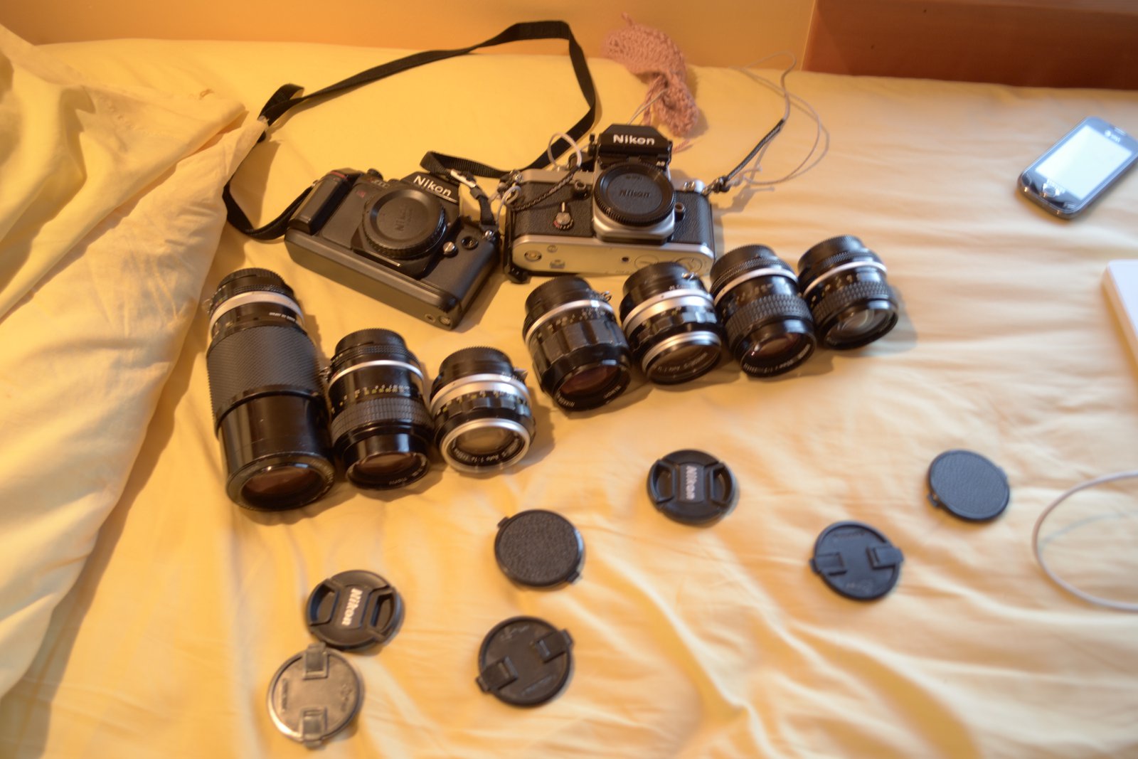 Lenes and film cameras