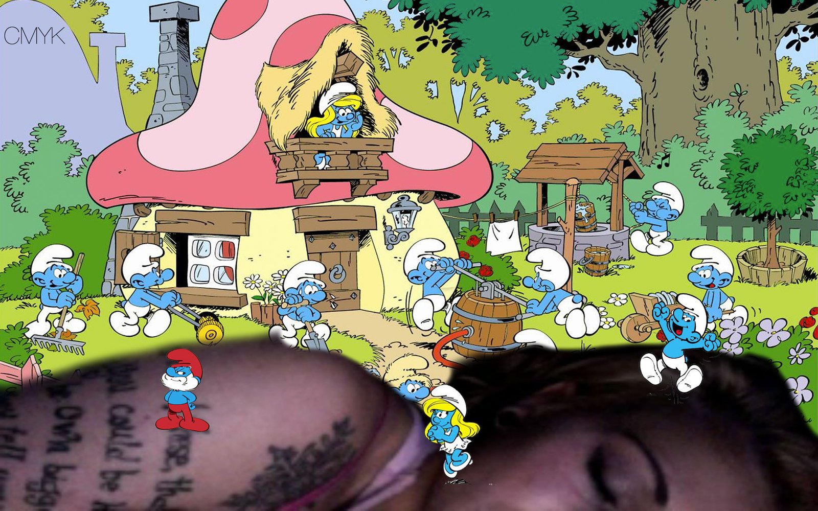 Beezy with tha' smurfs
