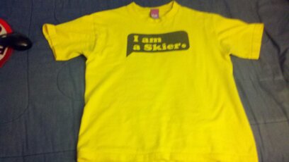 Line- I am a skier tee