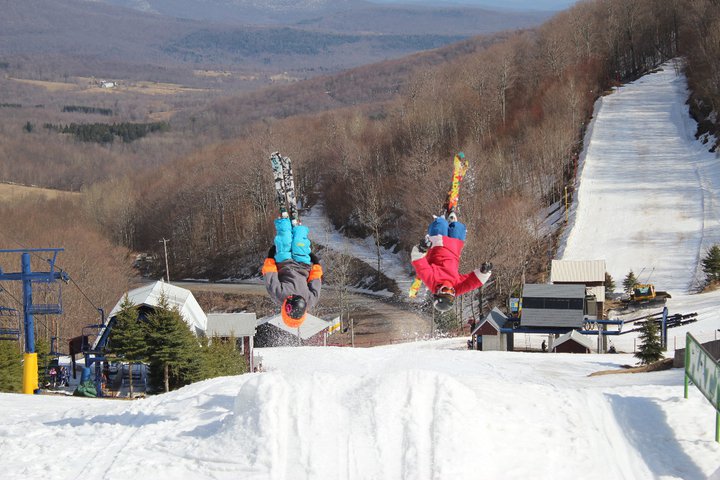 Side by side backflip