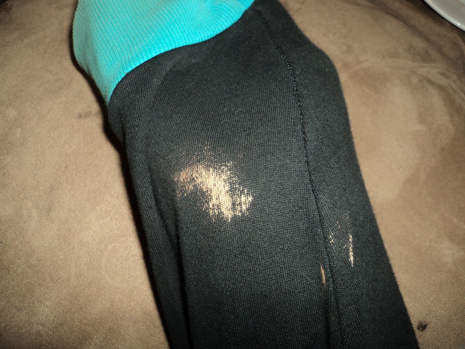 Small bleach stain