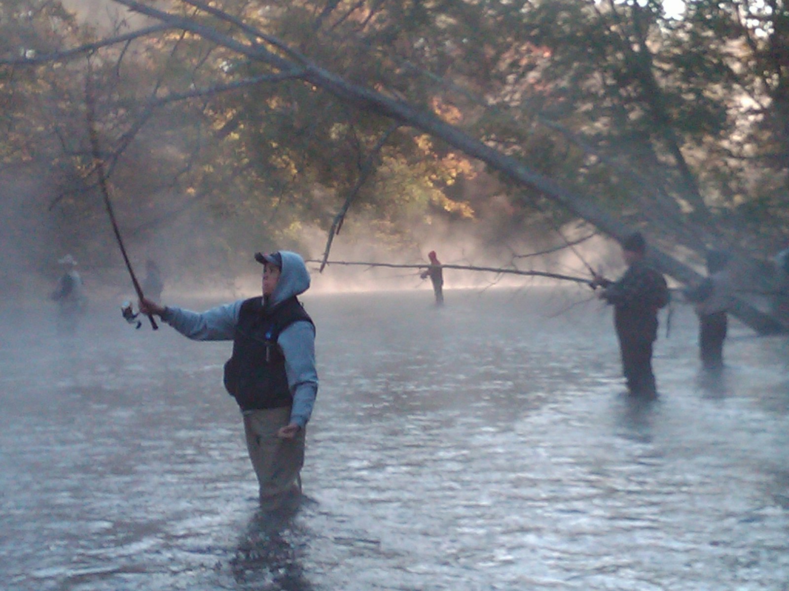 Fishing the Salmon River at first light