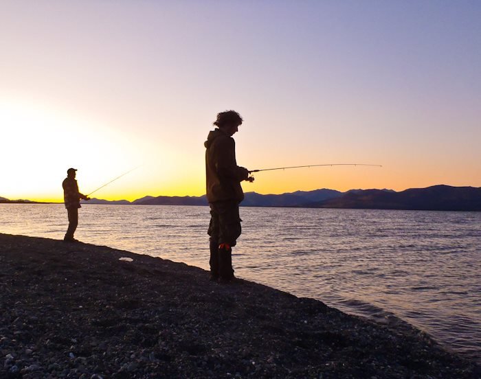 Fishing Kluane Lake