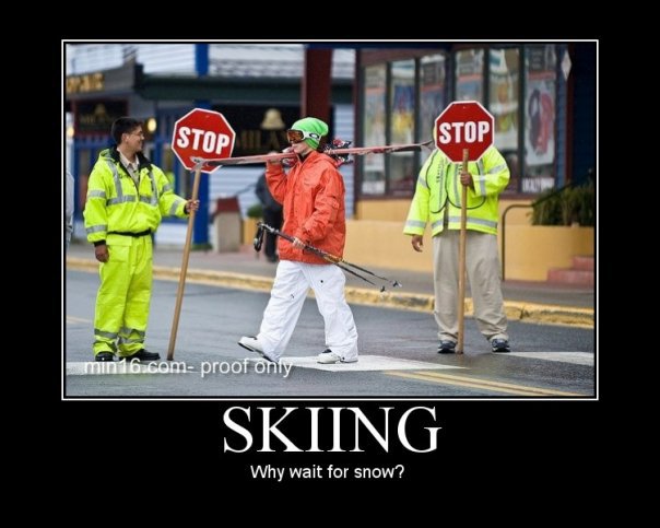 Skiin in summer