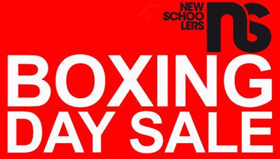 Newschoolers Store Boxing Day Sale