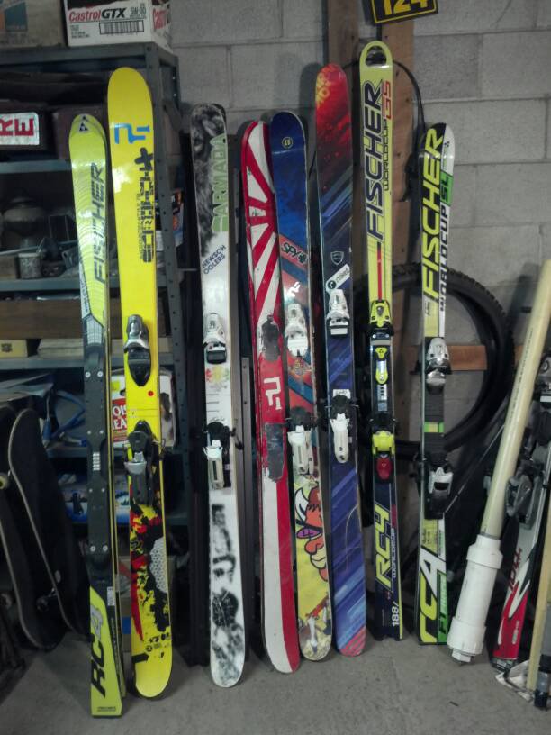 old skis
