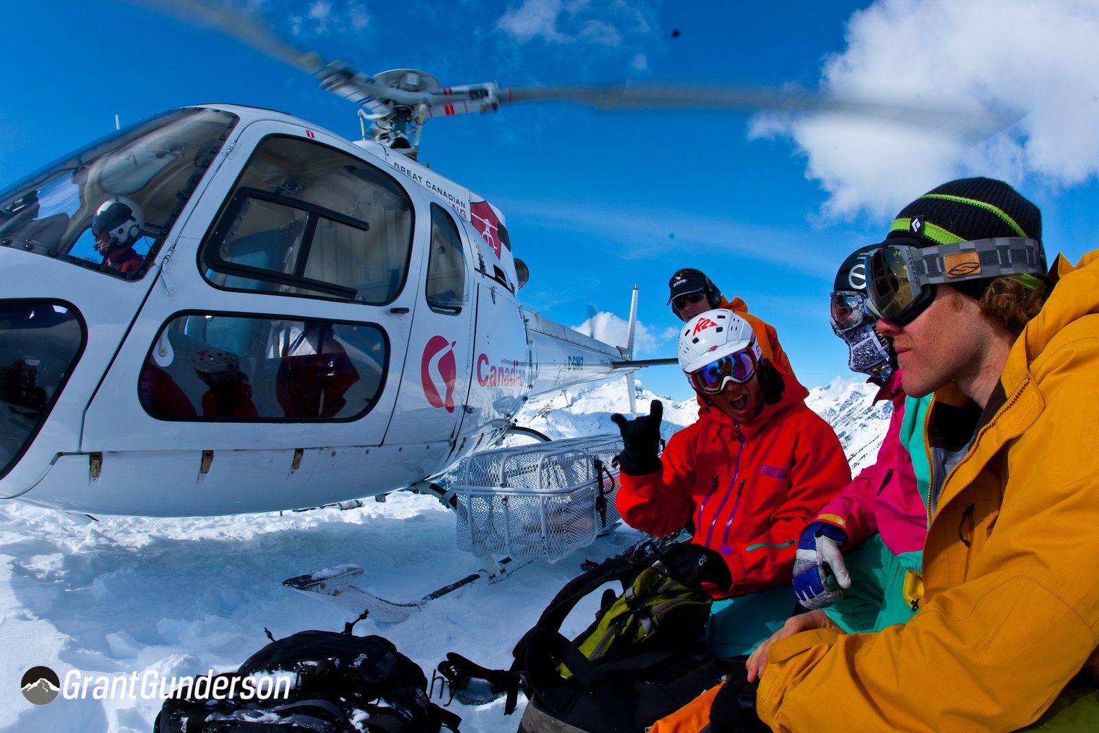 Heliskiing stoke!