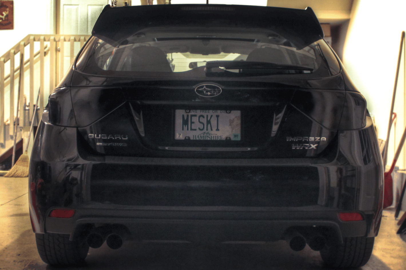 WRX blacked out taillights