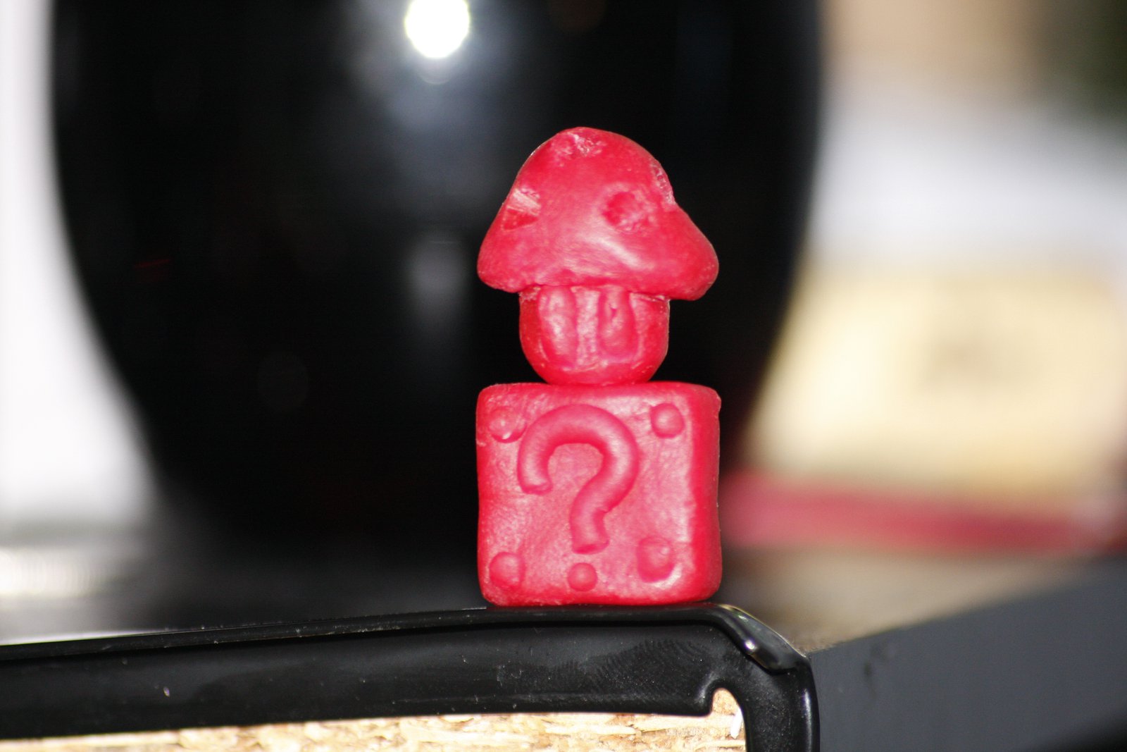 Power up Babybel wax sculpture