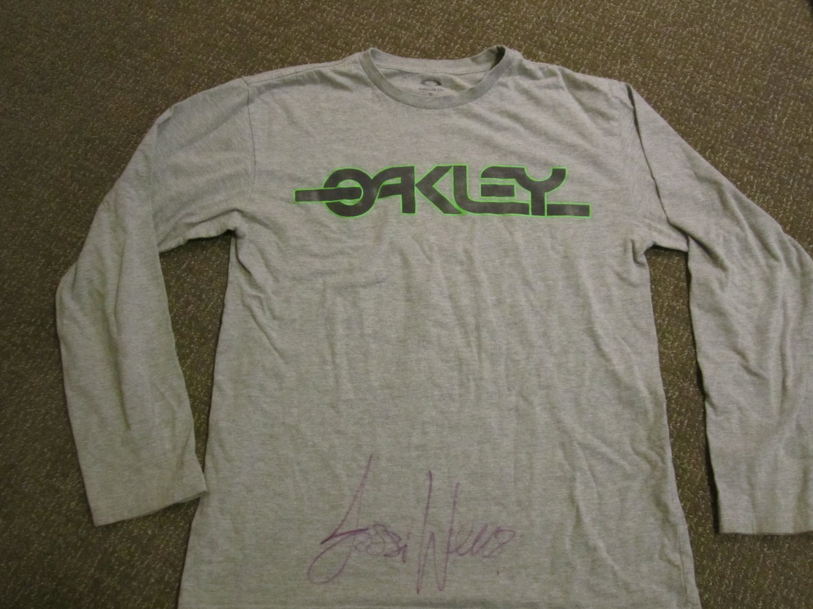 Oakley signed shirt