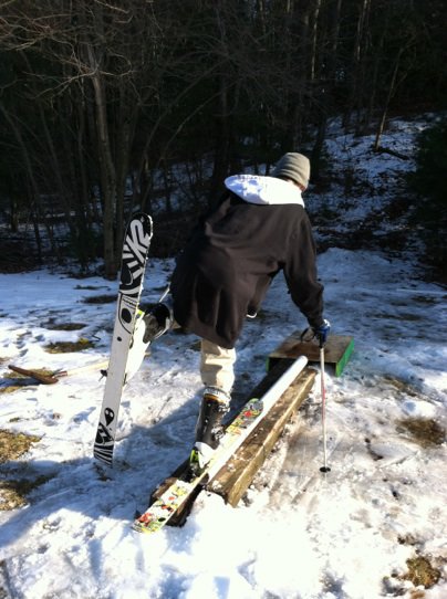 Ski slide to alien grind part 2