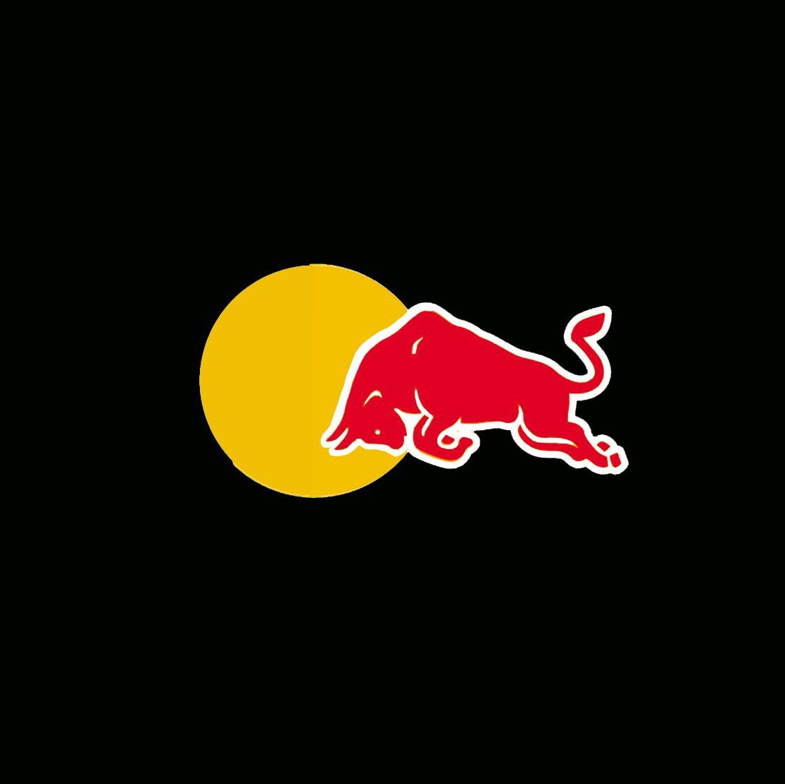 Half sun red bull logo