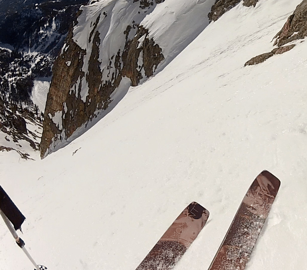 Easing into Dragon's Tail Couloir