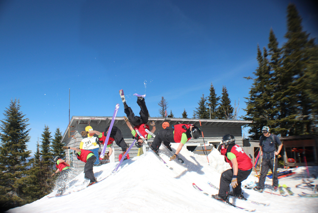 Ski Patrol hucked backflip