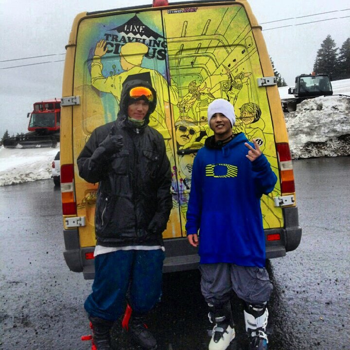 My homie Will Wesson + traveling circus van at T-line. SWAG