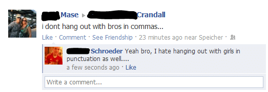 facebook spelling fails