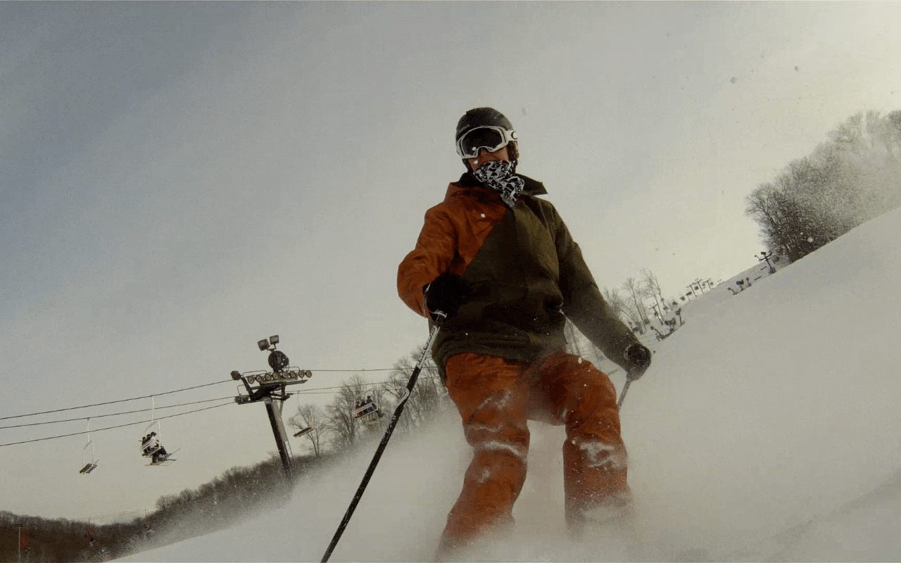 skiing 