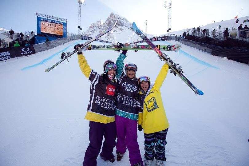 ollie oop in snow boarding in xgames