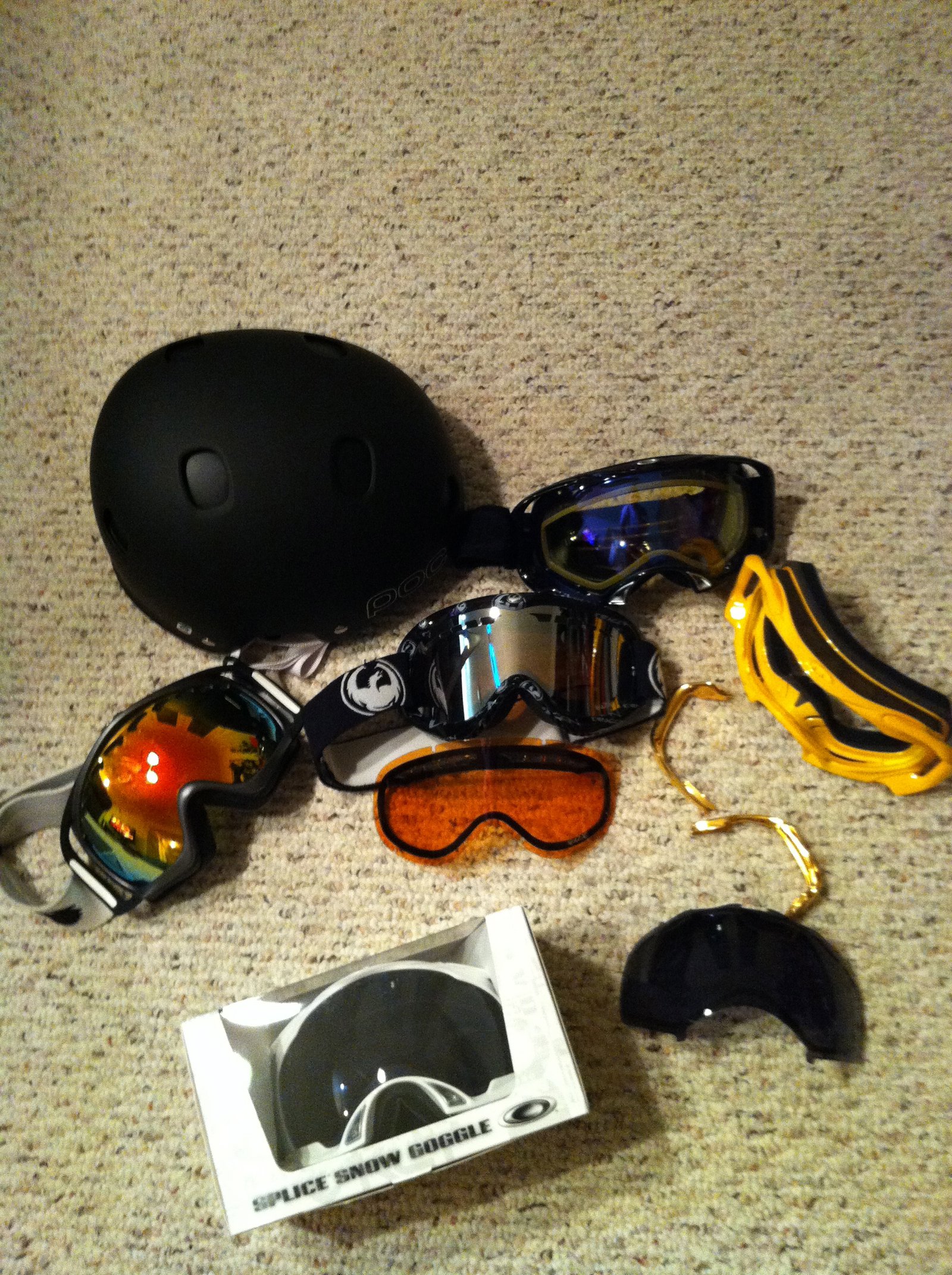 goggles and helmet