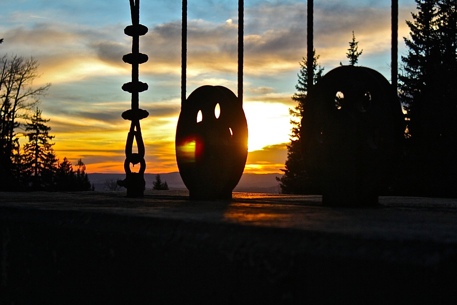 Chair Lift Sunset