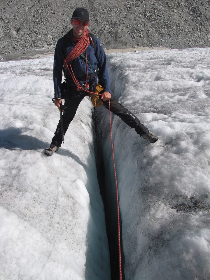 watch out for crevasses!