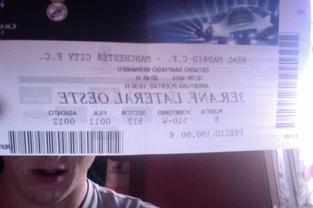 Real Madrid Ticket