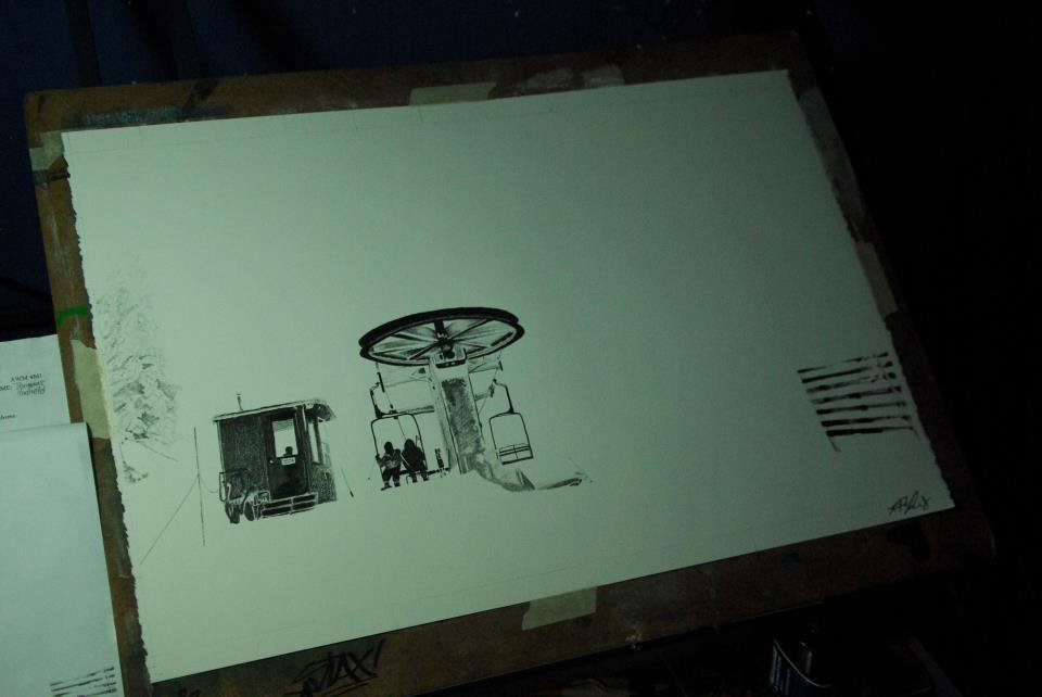 Chairlift Drawing